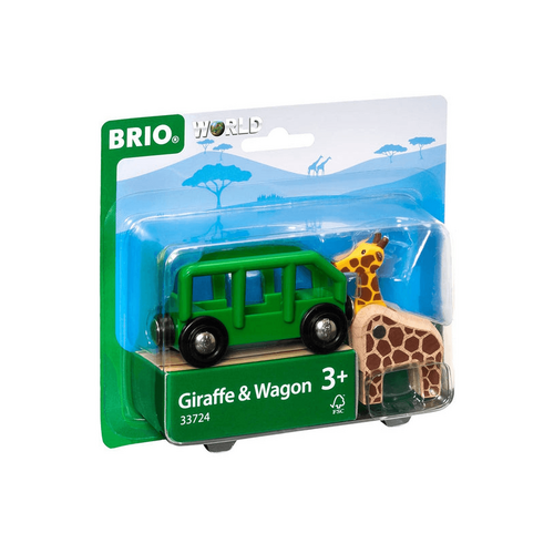 BRIO - Giraffe and Wagon 2 pieces