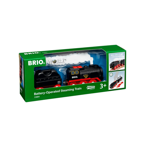 BRIO - Battery Operated Steaming Train 3 Pieces