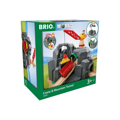 BRIO - Crane and Mountain Tunnel 7 pieces