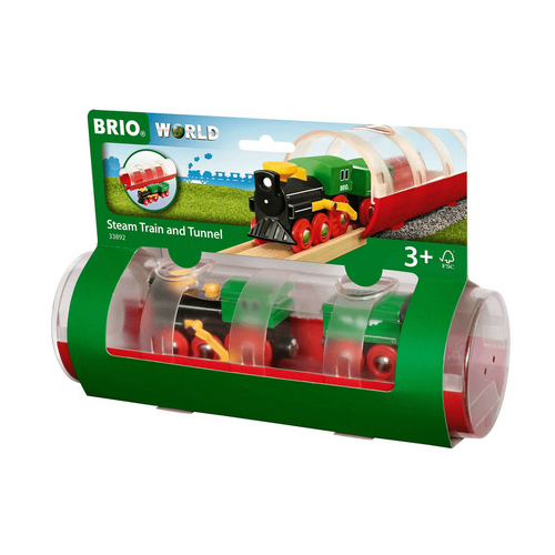 BRIO - Tunnel &amp; Steam Train 3 pieces