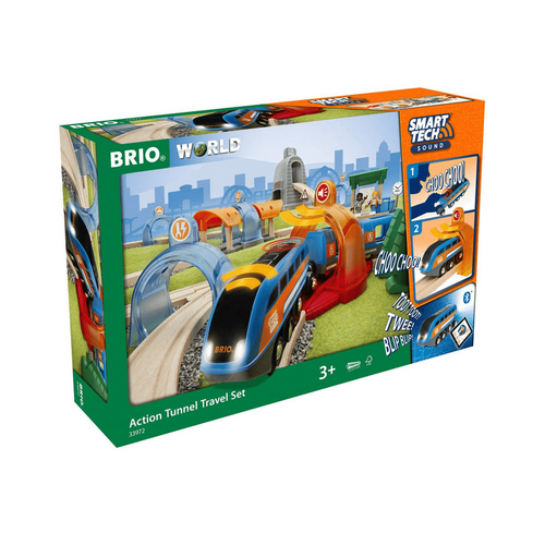 BRIO - Action Tunnel Travel Set