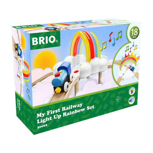 BRIO My First Rwy Light Up Rainbow Set 11 pieces