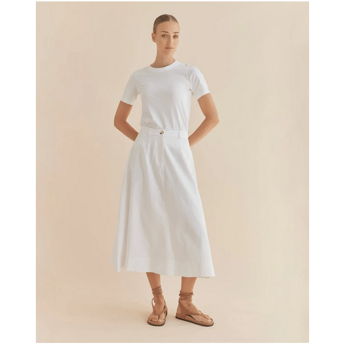 Amelius Barossa Linen Skirt - White