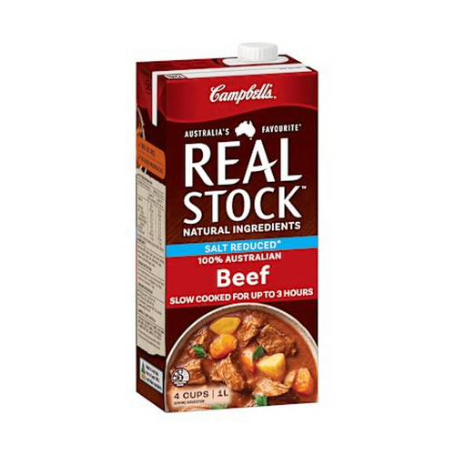 Campbell&#39;s Real Stock Salt Reduced Beef Stock 1l