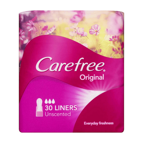 Carefree Panty Liners Regular 30 Pack