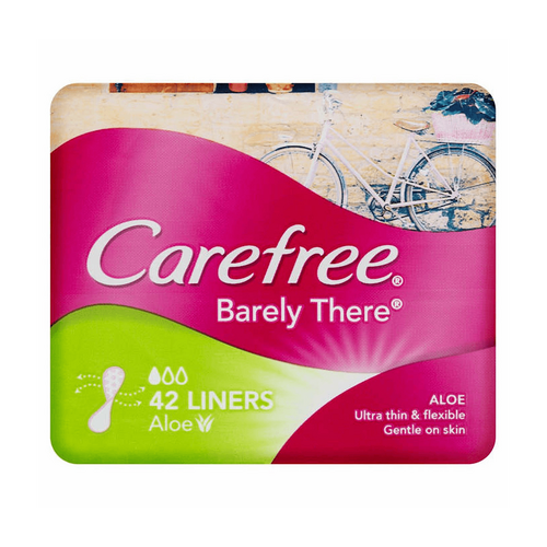 Carefree Barely There Aloe Panty Liners 42 Pack