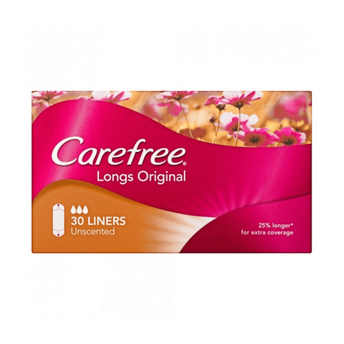 Carefree Panty Liner Long 30 Pack