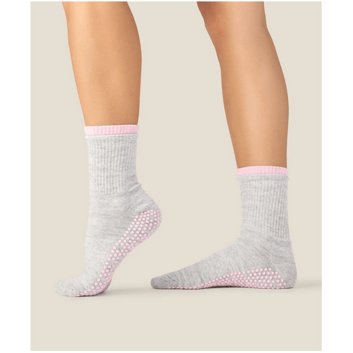 MoveActive Crew Grip Socks - Layer Grey