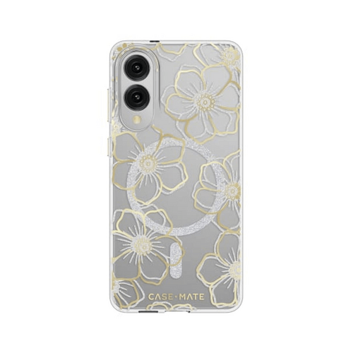 Case-Mate Floral Gems Case W/Magnet For Samsung Galaxy S25 Edge - Gold