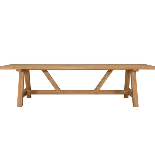Stalwart  Teak Trestle Dining Table 250cm