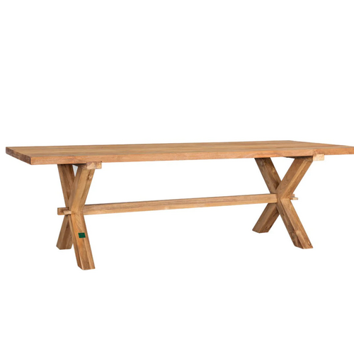 Sovereign Teak X-Leg Table - 250 x 100cm