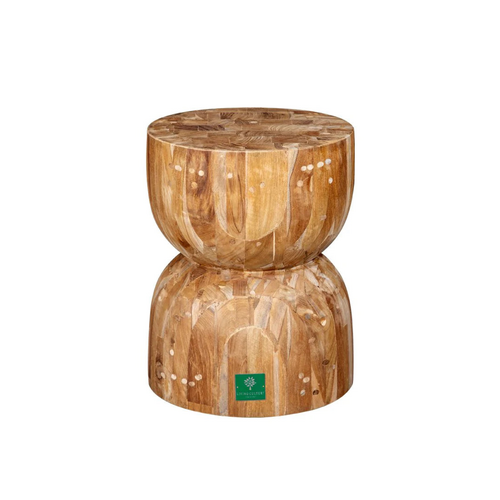 Teak Curve Stool