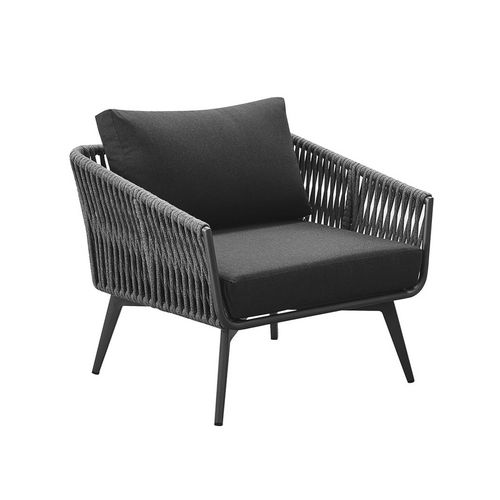 Kereru Aluminium and Rope Outdoor Armchair
