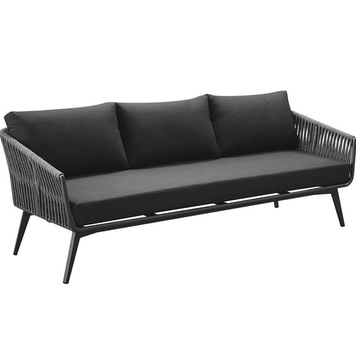 Kereru Aluminium and Rope Outdoor 3 seaters sofa
