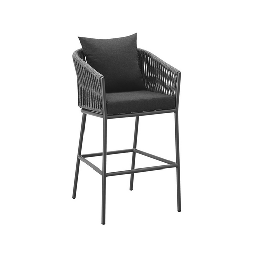 Kereru Aluminium and Rope Outdoor Bar Chair
