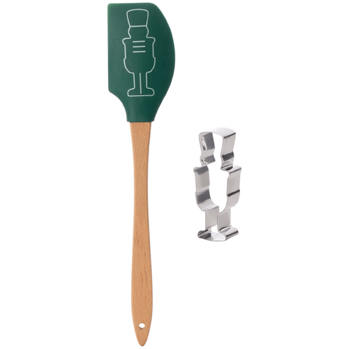 Davis &amp; Waddell Cookie Baking 2pcs Set Green &amp; Wood