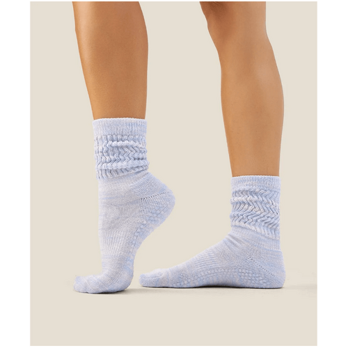 MoveActive Scrunch Grip Socks - Blue Pink Marle