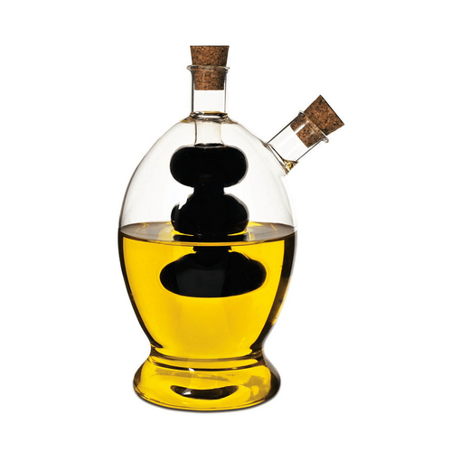 Davis &amp; Waddell Grape Oil &amp; Vinegar Bottle Clear &amp; Natural