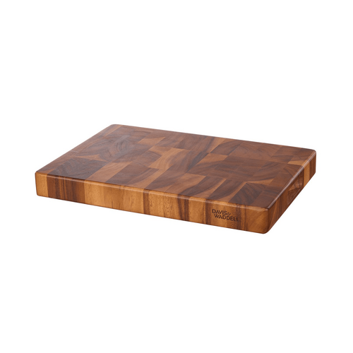 Davis &amp; Waddell Acacia Wood End Grain Cutting Board Natural