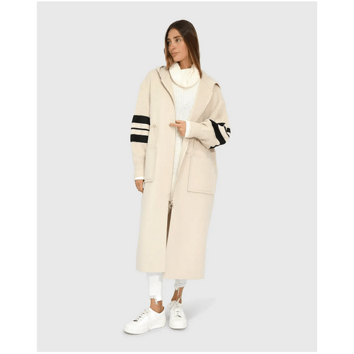 belle &amp; bloom Cool Kid Hooded Coat - White Sand