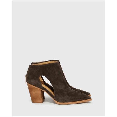 belle &amp; bloom Midnight Special Suede Ankle Boot - Chocolate