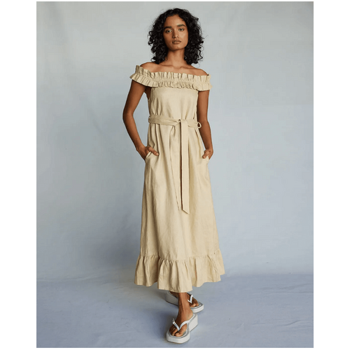 Amelius Gaia Linen Dress - Sand