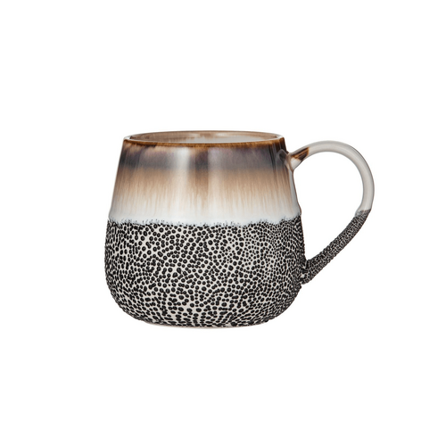 Leaf &amp; Bean Roma Reactive Glaze Mug Mocca