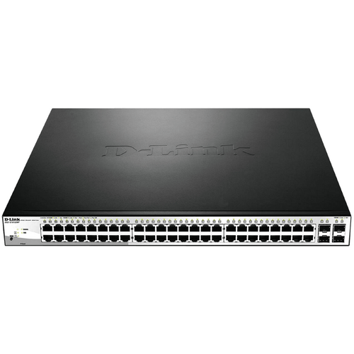 D-Link 52p Gigabit Websmart Poe Switch With 52 Rj45 (48 Poe - 370w) And 4 Combo Sfp Ports