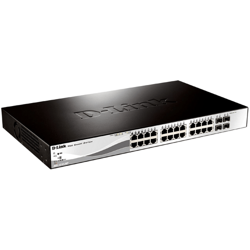 D-Link 28-Port Gigabit Websmart Switch With 28 Rj45 And 4 Combo Sfp Ports