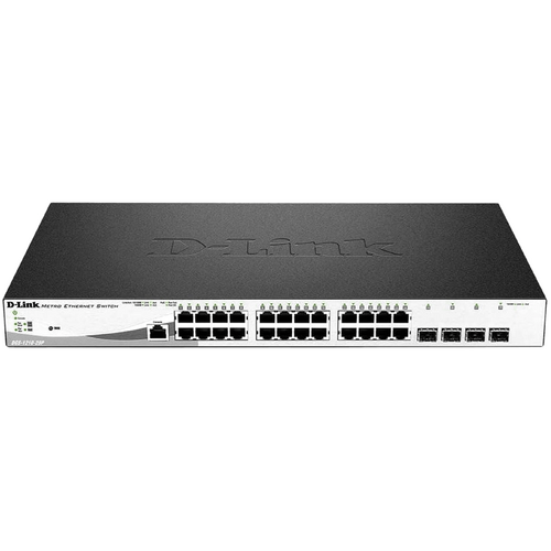 D-Link 28-Port Gigabit Websmart Poe Switch With 24 Rj45 And 4 Sfp Ports