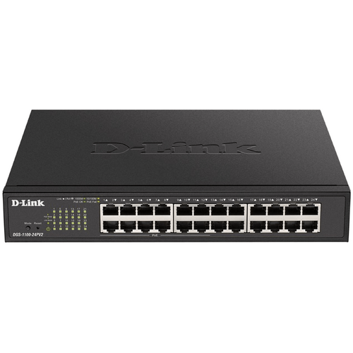 D-Link 24-Port Gigabit Smart Managed Switch With 12 Poe+ Ports