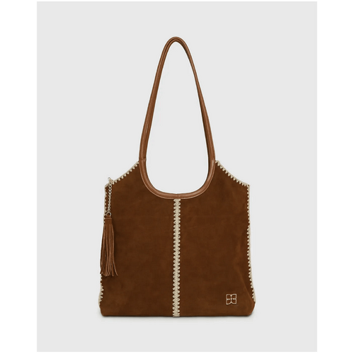belle &amp; bloom Back To Friends Suede Shopper - Tan