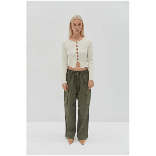 Style Addict Sophia Cargo Pants - Khaki