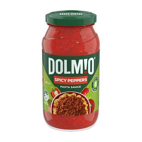 Dolmio Pasta Sauce Spicy Peppers 500g Jar