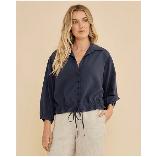 Amelius Kate Long Sleeve Top - Navy
