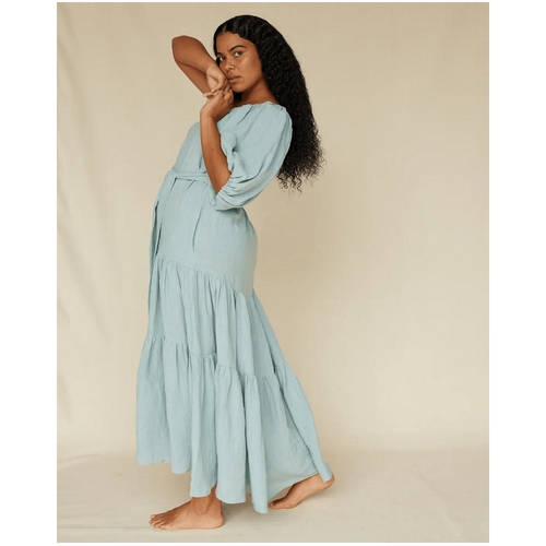 Amelius Saloma Linen O/S Dress - Duckegg Blue