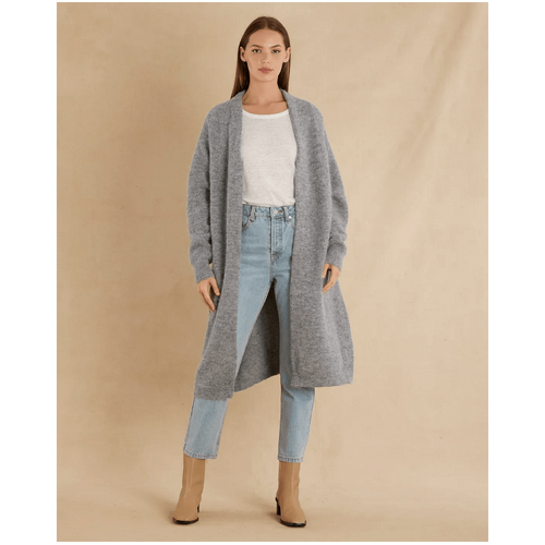 Amelius Thea Long Alpaca Cardigan - Grey