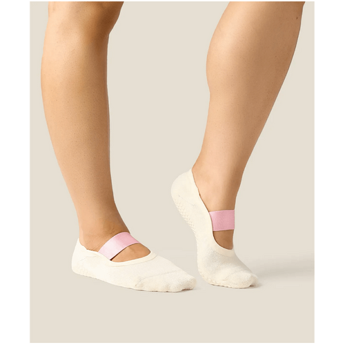 MoveActive Ballet Grip Socks - Satin Sandy