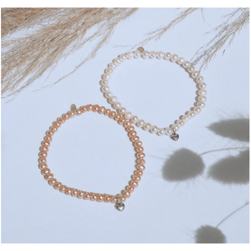 Fabuleux Vous La Pierre Pink Fresh Water Pearl Stretchy Bracelet