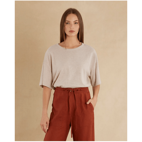 Amelius Bondi Crew Neck Tee - Natural