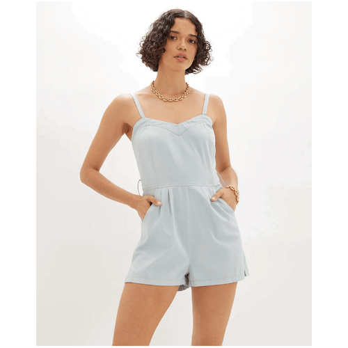 Amelius Ingrid Denim Playsuit - Light Denim