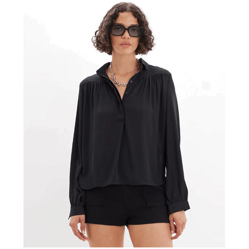 Amelius Deborah Long Sleeve Shirt - Black