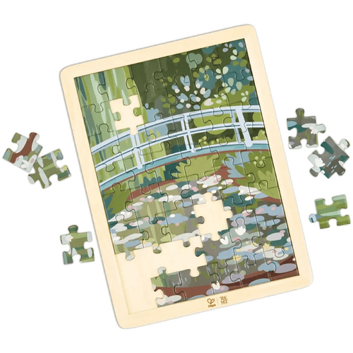 Hape Monet Water-Lily Garden Puzzle 49pcs