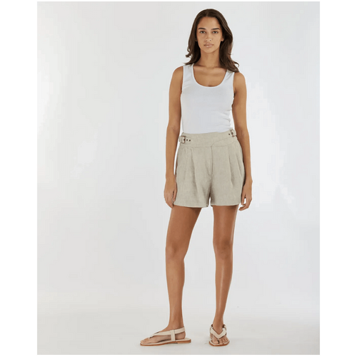 Amelius Eugene Linen Short - Natural