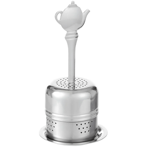 Leaf &amp; Bean Tea Pot Stick Infuser Silver