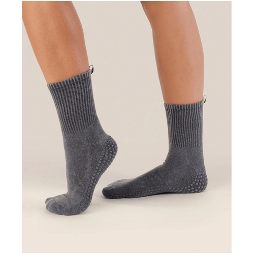 MoveActive Crew Grip Socks - Vintage Rib Navy