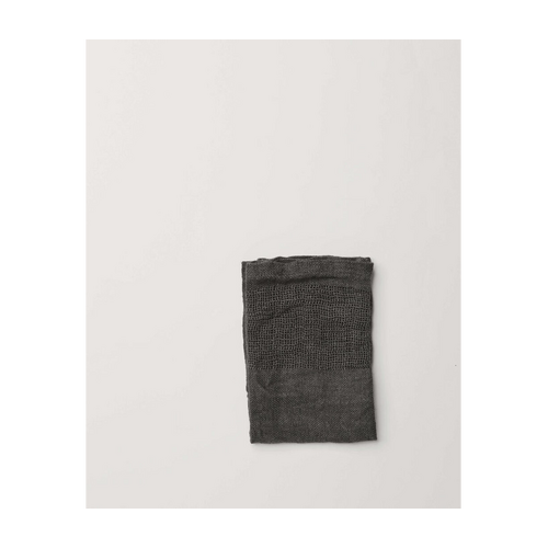 Ella Handwoven, Pure Linen Hand Towel Charcoal