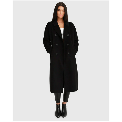 belle &amp; bloom Boss Girl Double-Breasted Lined Wool Coat