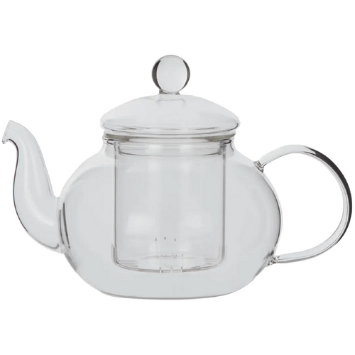 Leaf &amp; Bean Teapot with Glass Infuser Clear
