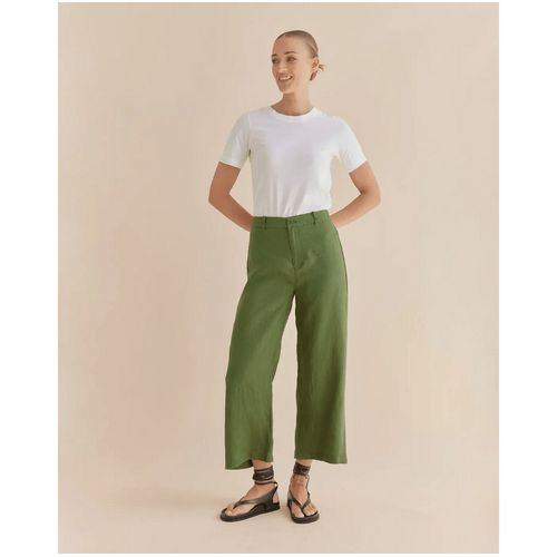 Amelius Barossa Linen Pant - Verdant
